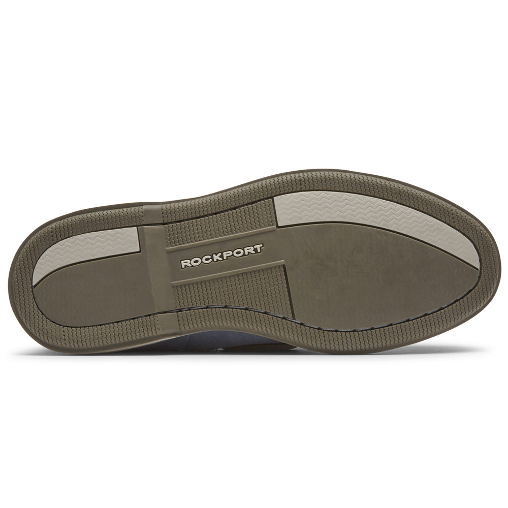 Mens Boat Shoes - Rockport Perth - Blue - HPYJ94328